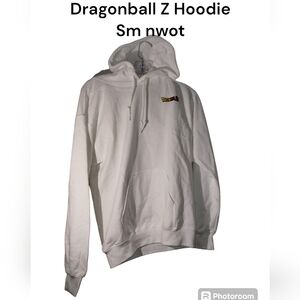 Dragon Ball Z Hoodie Sweatshirt S white 2-sided Toie nwot